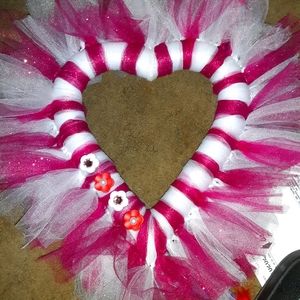 Tulle Heart wreath